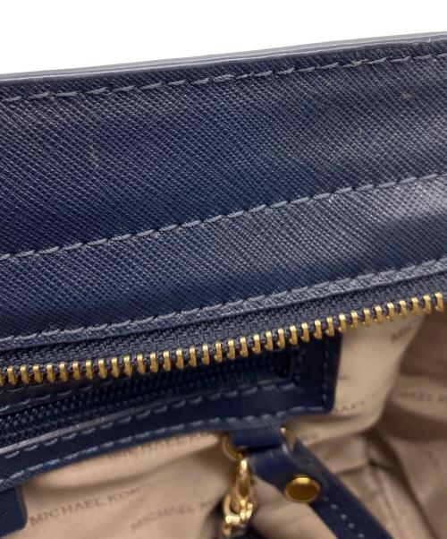 MICHAEL KORS（マイケル・コース）MICHAEL KORS (マイケル・コース) 2WAYショルダーバッグ ネイビーの古着・服飾アイテム
