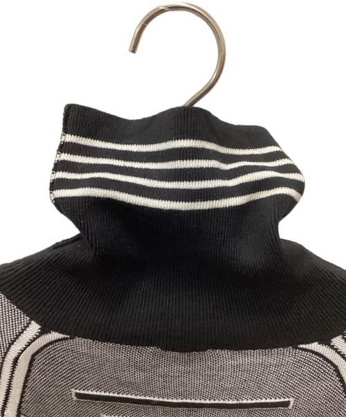 Dior（ディオール）Dior (ディオール) 19AW 空山基 コラボ テクニカル タートルネック ニット セーター グレー サイズ:Mの古着・服飾アイテム