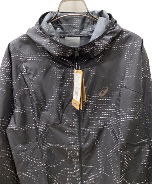 asics（アシックス）asics (アシックス) ランニングパッカブルウーブンジャケット ブラック サイズ:L 未使用品の古着・服飾アイテム