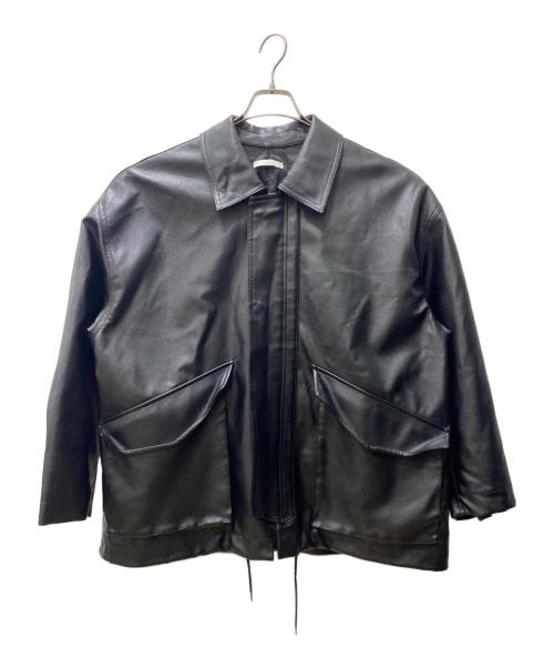 WYM LIDNM（ウィム バイ リドム）WYM LIDNM (ウィム バイ リドム) フェイクレザージャケット ブラック サイズ:Sの古着・服飾アイテム