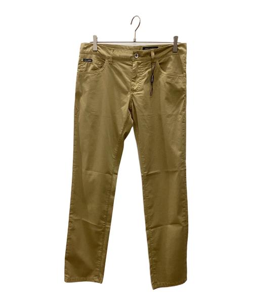 DOLCE & GABBANA（ドルチェ＆ガッバーナ）DOLCE & GABBANA (ドルチェ＆ガッバーナ) ストレッチスキニーコットンパンツ カーキ サイズ:48の古着・服飾アイテム