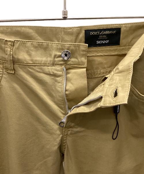 DOLCE & GABBANA（ドルチェ＆ガッバーナ）DOLCE & GABBANA (ドルチェ＆ガッバーナ) ストレッチスキニーコットンパンツ カーキ サイズ:48の古着・服飾アイテム
