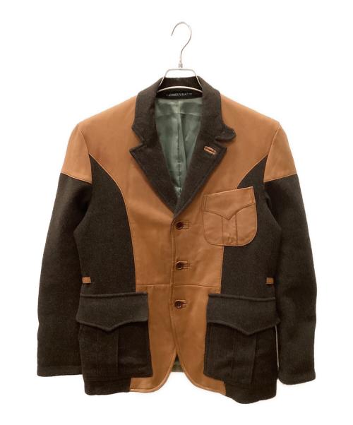 AVIREX（アヴィレックス）AVIREX (アヴィレックス) AVIREX テーラードジャケット ブラウン サイズ:Mの古着・服飾アイテム