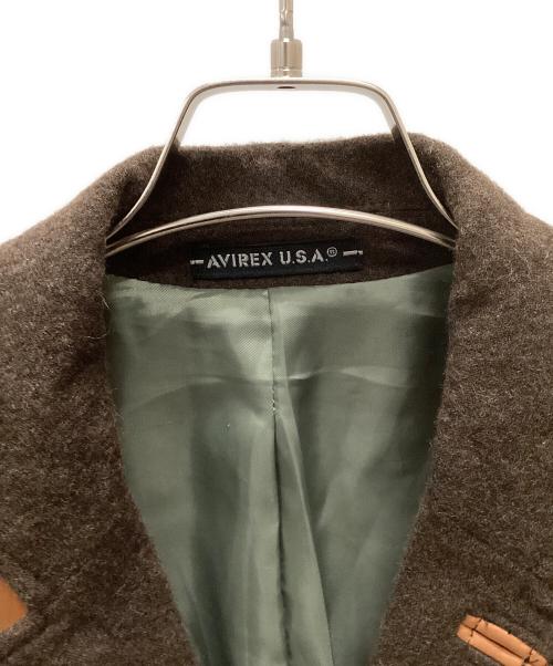 AVIREX（アヴィレックス）AVIREX (アヴィレックス) AVIREX テーラードジャケット ブラウン サイズ:Mの古着・服飾アイテム