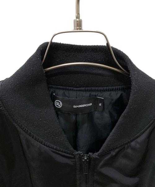 GU（ジーユー）GU (ジーユー) UNDERCOVER (アンダーカバー) MA-1ジャケット ブラック サイズ:XLの古着・服飾アイテム