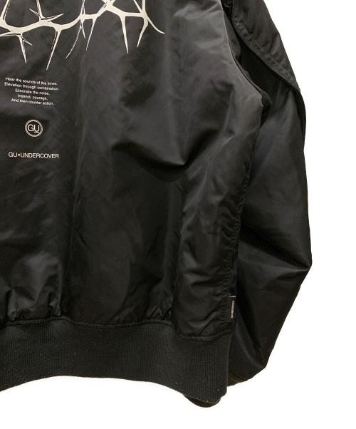 GU（ジーユー）GU (ジーユー) UNDERCOVER (アンダーカバー) MA-1ジャケット ブラック サイズ:XLの古着・服飾アイテム