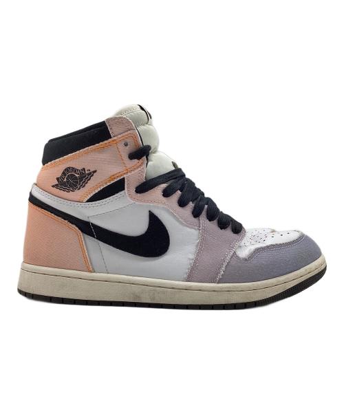 NIKE（ナイキ）NIKE (ナイキ) AIR JORDAN 1 RETRO HIGH OG ホワイト×パープル×オレンジ サイズ:26cmの古着・服飾アイテム
