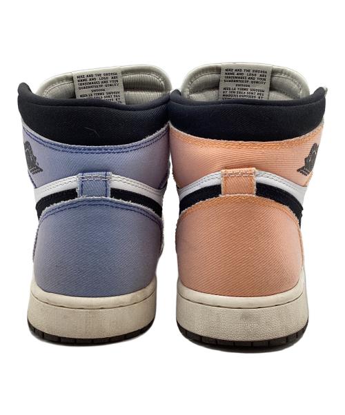 NIKE（ナイキ）NIKE (ナイキ) AIR JORDAN 1 RETRO HIGH OG ホワイト×パープル×オレンジ サイズ:26cmの古着・服飾アイテム
