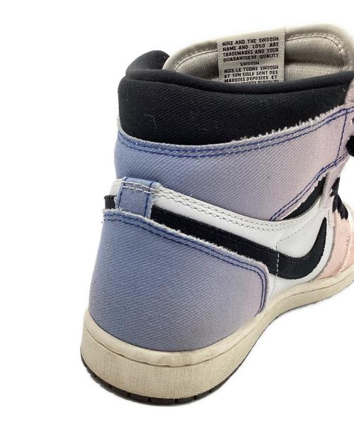 NIKE（ナイキ）NIKE (ナイキ) AIR JORDAN 1 RETRO HIGH OG ホワイト×パープル×オレンジ サイズ:26cmの古着・服飾アイテム