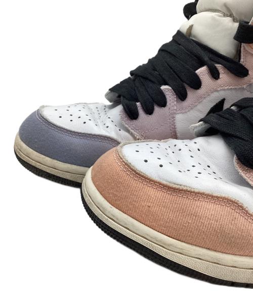 NIKE（ナイキ）NIKE (ナイキ) AIR JORDAN 1 RETRO HIGH OG ホワイト×パープル×オレンジ サイズ:26cmの古着・服飾アイテム