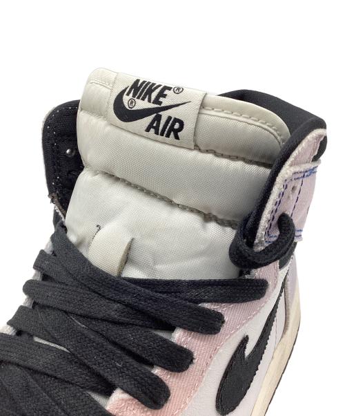 NIKE（ナイキ）NIKE (ナイキ) AIR JORDAN 1 RETRO HIGH OG ホワイト×パープル×オレンジ サイズ:26cmの古着・服飾アイテム