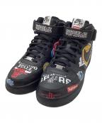 NIKE×SUPREMEナイキ×シュプリーム）の古着「NBA Nike Air Force 1 Mid '07」｜ブラック×マルチカラー