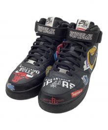 NIKE×SUPREME（ナイキ×シュプリーム）の古着「NBA Nike Air Force 1 Mid '07」｜ブラック×マルチカラー