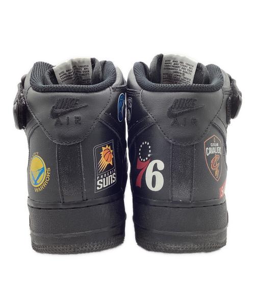 NIKE（ナイキ）NIKE (ナイキ) SUPREME (シュプリーム) NBA Nike Air Force 1 Mid '07 ブラック×マルチカラー サイズ:27cmの古着・服飾アイテム