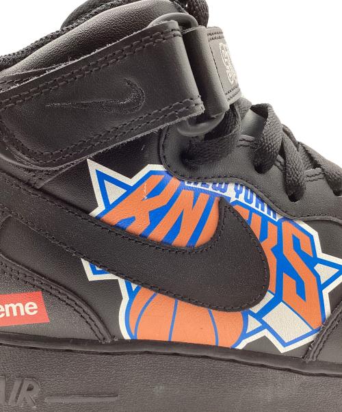 NIKE（ナイキ）NIKE (ナイキ) SUPREME (シュプリーム) NBA Nike Air Force 1 Mid '07 ブラック×マルチカラー サイズ:27cmの古着・服飾アイテム