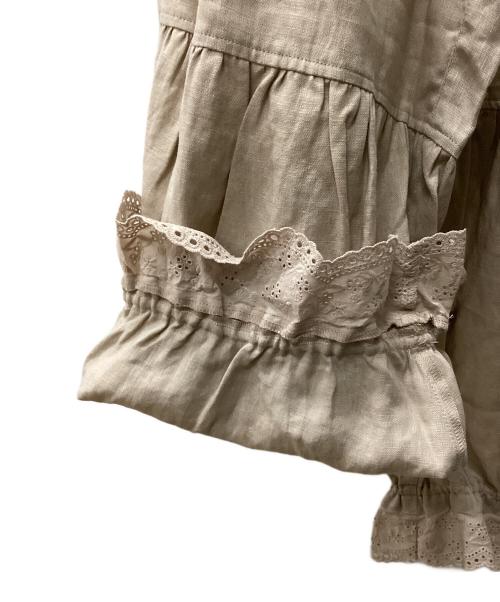 Samansa Mos2（サマンサモスモス）Samansa Mos2 (サマンサモスモス) 【立川限定】リネンしずくギャザーパンツ ベージュ サイズ:F 未使用品の古着・服飾アイテム