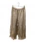 Samansa Mos2（サマンサモスモス）の古着「【立川限定】リネンしずくギャザーパンツ」｜ベージュ
