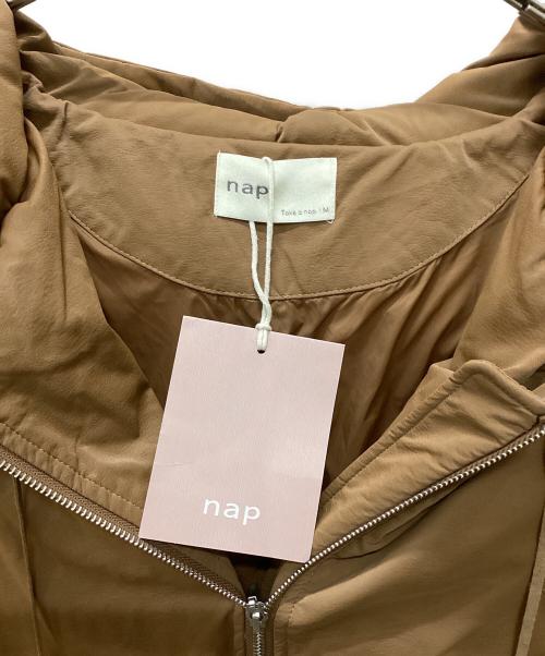 nap（ナップ）nap (ナップ) オーバーサイズフーデッドパファコート ブラウン サイズ:Mの古着・服飾アイテム