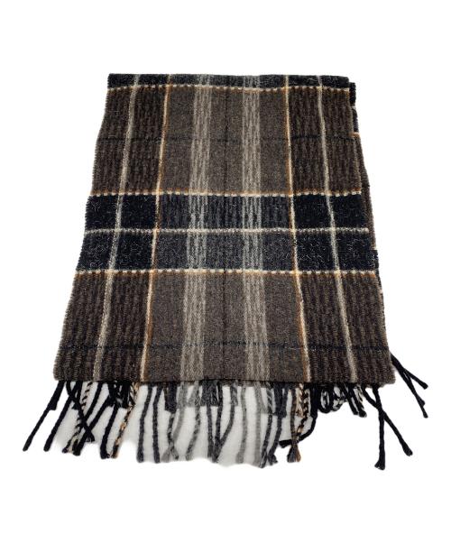 Vivienne Westwood（ヴィヴィアンウエストウッド）Vivienne Westwood (ヴィヴィアンウエストウッド) オーブ刺繍チェックマフラーの古着・服飾アイテム