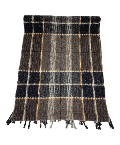 Vivienne Westwood（ヴィヴィアンウエストウッド）Vivienne Westwood (ヴィヴィアンウエストウッド) オーブ刺繍チェックマフラーの古着・服飾アイテム