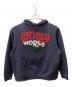 stussy（ステューシー）の古着「Stussy World Wide プルオーバーパーカー」｜ネイビー