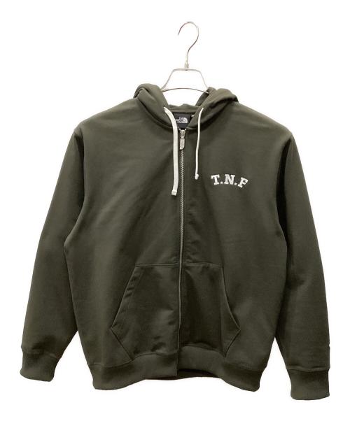 THE NORTH FACE（ザ ノース フェイス）THE NORTH FACE (ザ ノース フェイス) ヘザースウェットフルジップフーディ オリーブ サイズ:Mの古着・服飾アイテム