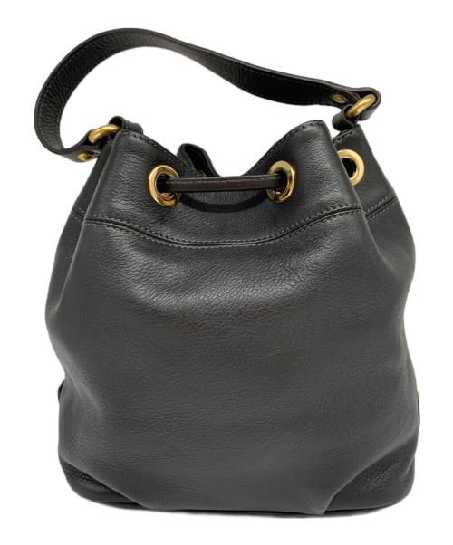 BLUE LABEL CRESTBRIDGE（ブルーレーベルクレストブリッジ）BLUE LABEL CRESTBRIDGE (ブルーレーベルクレストブリッジ) 巾着ショルダーバッグ ブラックの古着・服飾アイテム
