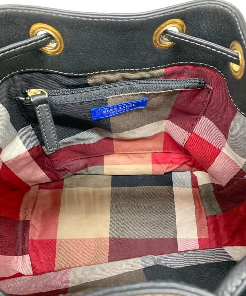 BLUE LABEL CRESTBRIDGE（ブルーレーベルクレストブリッジ）BLUE LABEL CRESTBRIDGE (ブルーレーベルクレストブリッジ) 巾着ショルダーバッグ ブラックの古着・服飾アイテム