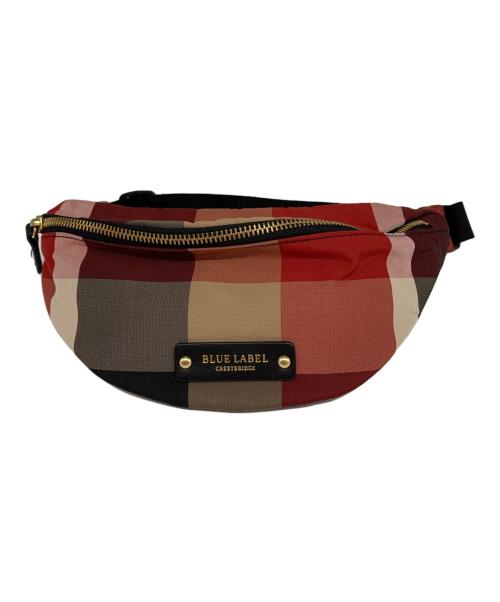 BLUE LABEL CRESTBRIDGE（ブルーレーベルクレストブリッジ）BLUE LABEL CRESTBRIDGE (ブルーレーベルクレストブリッジ) ボディーバッグ レッドの古着・服飾アイテム