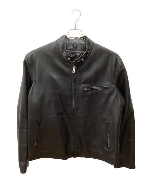 HORN WORKS（ホーンワークス）HORN WORKS (ホーンワークス) HORN WORKS レザージャケット ブラック サイズ:5Lの古着・服飾アイテム