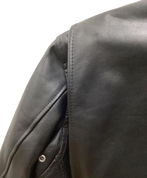 HORN WORKS（ホーンワークス）HORN WORKS (ホーンワークス) HORN WORKS レザージャケット ブラック サイズ:5Lの古着・服飾アイテム