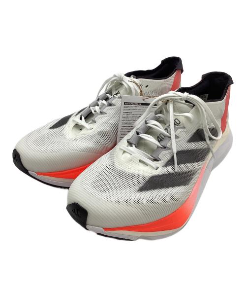 adidas（アディダス）adidas (アディダス) ADIZERO BOSTON 12 M ホワイト サイズ:26cm 未使用品の古着・服飾アイテム