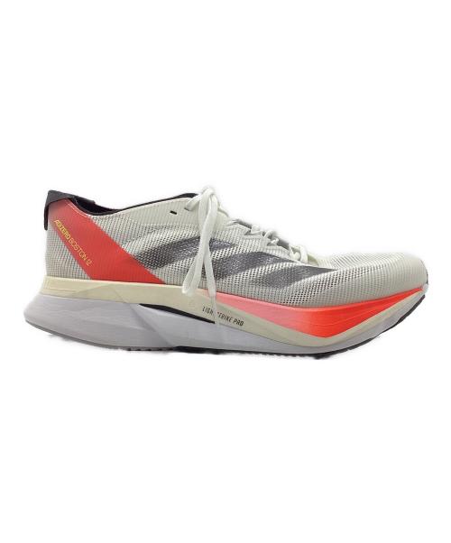 adidas（アディダス）adidas (アディダス) ADIZERO BOSTON 12 M ホワイト サイズ:26cm 未使用品の古着・服飾アイテム