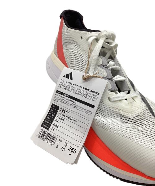 adidas（アディダス）adidas (アディダス) ADIZERO BOSTON 12 M ホワイト サイズ:26cm 未使用品の古着・服飾アイテム