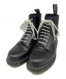 Dr.Martens（ドクターマーチン）の古着「ホワイトステッチ8ホールブーツ」｜ブラック