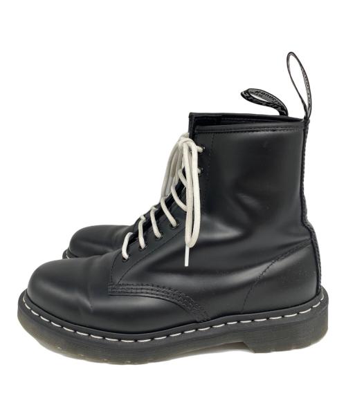 Dr.Martens（ドクターマーチン）Dr.Martens (ドクターマーチン) ホワイトステッチ8ホールブーツ ブラック サイズ:27cmの古着・服飾アイテム