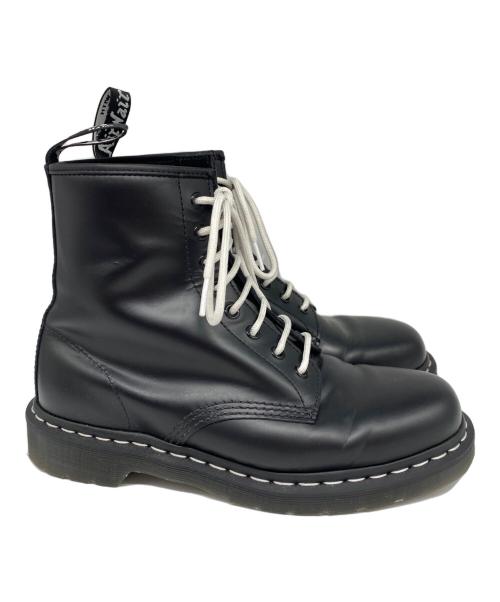 Dr.Martens（ドクターマーチン）Dr.Martens (ドクターマーチン) ホワイトステッチ8ホールブーツ ブラック サイズ:27cmの古着・服飾アイテム