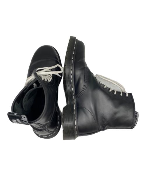 Dr.Martens（ドクターマーチン）Dr.Martens (ドクターマーチン) ホワイトステッチ8ホールブーツ ブラック サイズ:27cmの古着・服飾アイテム