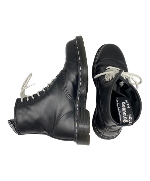 Dr.Martens（ドクターマーチン）Dr.Martens (ドクターマーチン) ホワイトステッチ8ホールブーツ ブラック サイズ:27cmの古着・服飾アイテム