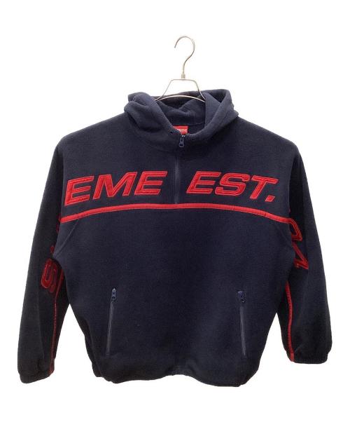SUPREME（シュプリーム）Supreme (シュプリーム) Harf Zip Hooded Sweatshirt ネイビー サイズ:Largeの古着・服飾アイテム