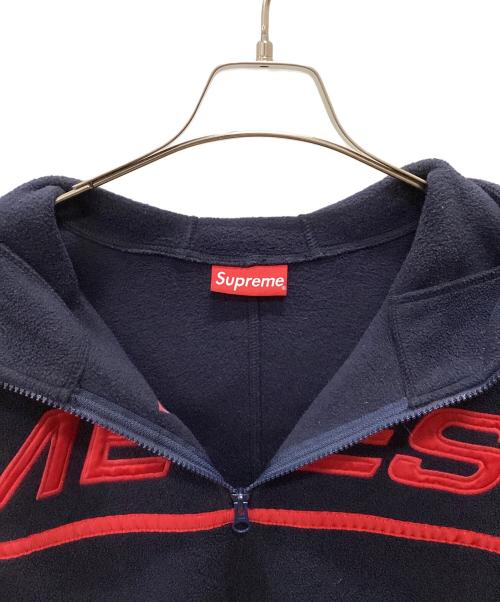 SUPREME（シュプリーム）Supreme (シュプリーム) Harf Zip Hooded Sweatshirt ネイビー サイズ:Largeの古着・服飾アイテム