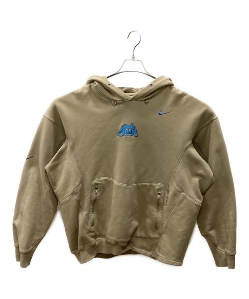 NIKE（ナイキ）NIKE (ナイキ) OFFWHITE (オフホワイト) NIKE × OFFWHITE プルオーバーパーカー ベージュ サイズ:Lの古着・服飾アイテム