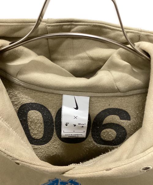 NIKE（ナイキ）NIKE (ナイキ) OFFWHITE (オフホワイト) NIKE × OFFWHITE プルオーバーパーカー ベージュ サイズ:Lの古着・服飾アイテム