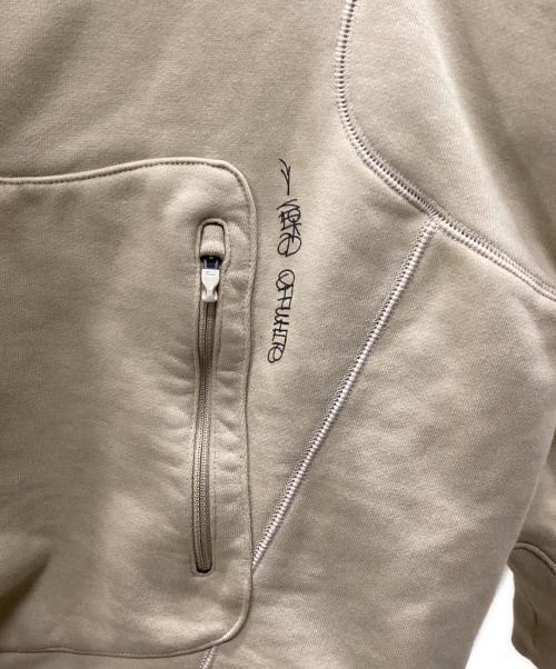 NIKE（ナイキ）NIKE (ナイキ) OFFWHITE (オフホワイト) NIKE × OFFWHITE プルオーバーパーカー ベージュ サイズ:Lの古着・服飾アイテム