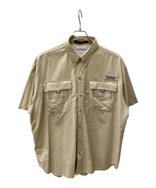 Columbia（コロンビア）Columbia (コロンビア) 半袖シャツ ベージュ サイズ:Lの古着・服飾アイテム