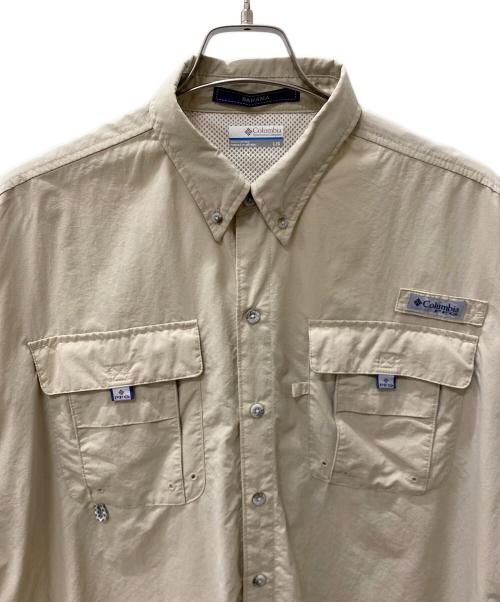 Columbia（コロンビア）Columbia (コロンビア) 半袖シャツ ベージュ サイズ:Lの古着・服飾アイテム
