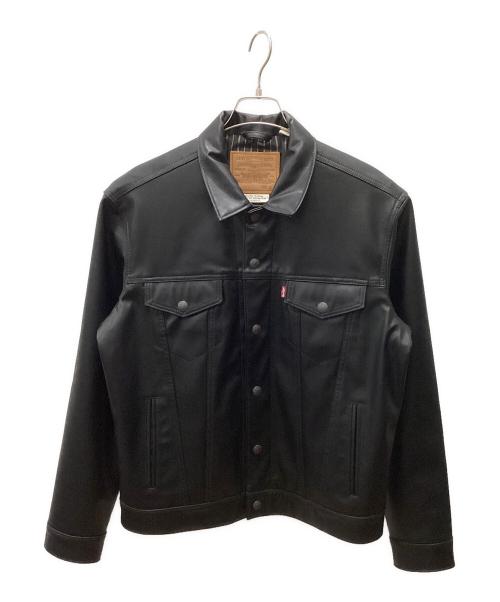 LEVI'S（リーバイス）LEVI'S (リーバイス) LIMITED LEATHER TRUCKER JACKET ブラック サイズ:Mの古着・服飾アイテム