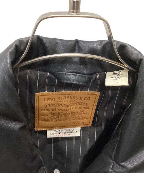 LEVI'S（リーバイス）LEVI'S (リーバイス) LIMITED LEATHER TRUCKER JACKET ブラック サイズ:Mの古着・服飾アイテム