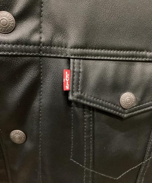 LEVI'S（リーバイス）LEVI'S (リーバイス) LIMITED LEATHER TRUCKER JACKET ブラック サイズ:Mの古着・服飾アイテム