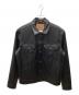 LEVI'S（リーバイス）の古着「LIMITED LEATHER TRUCKER JACKET」｜ブラック